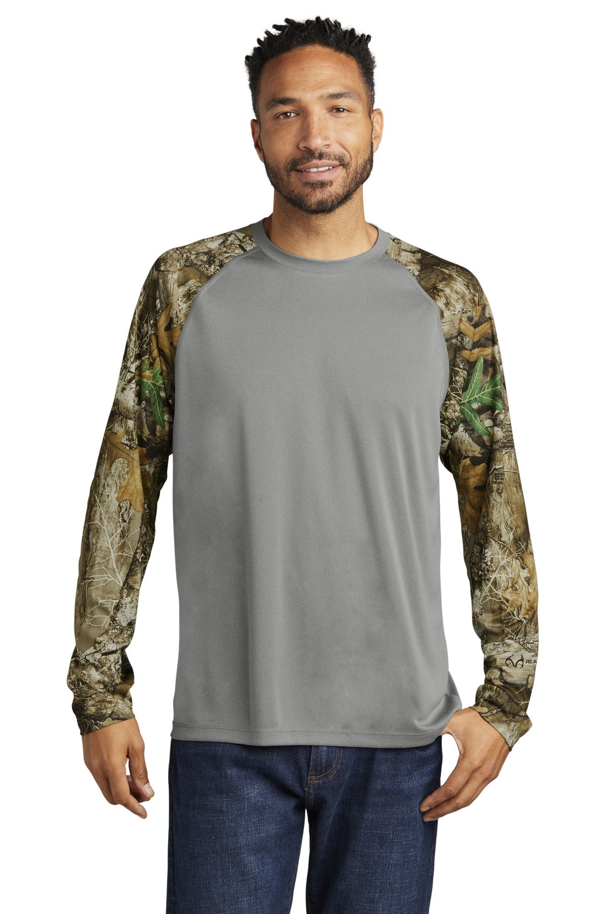 For the outdoor explorer who wants the Realtree EDGE print b - Grey Concrete Heather/ Realtree Edge