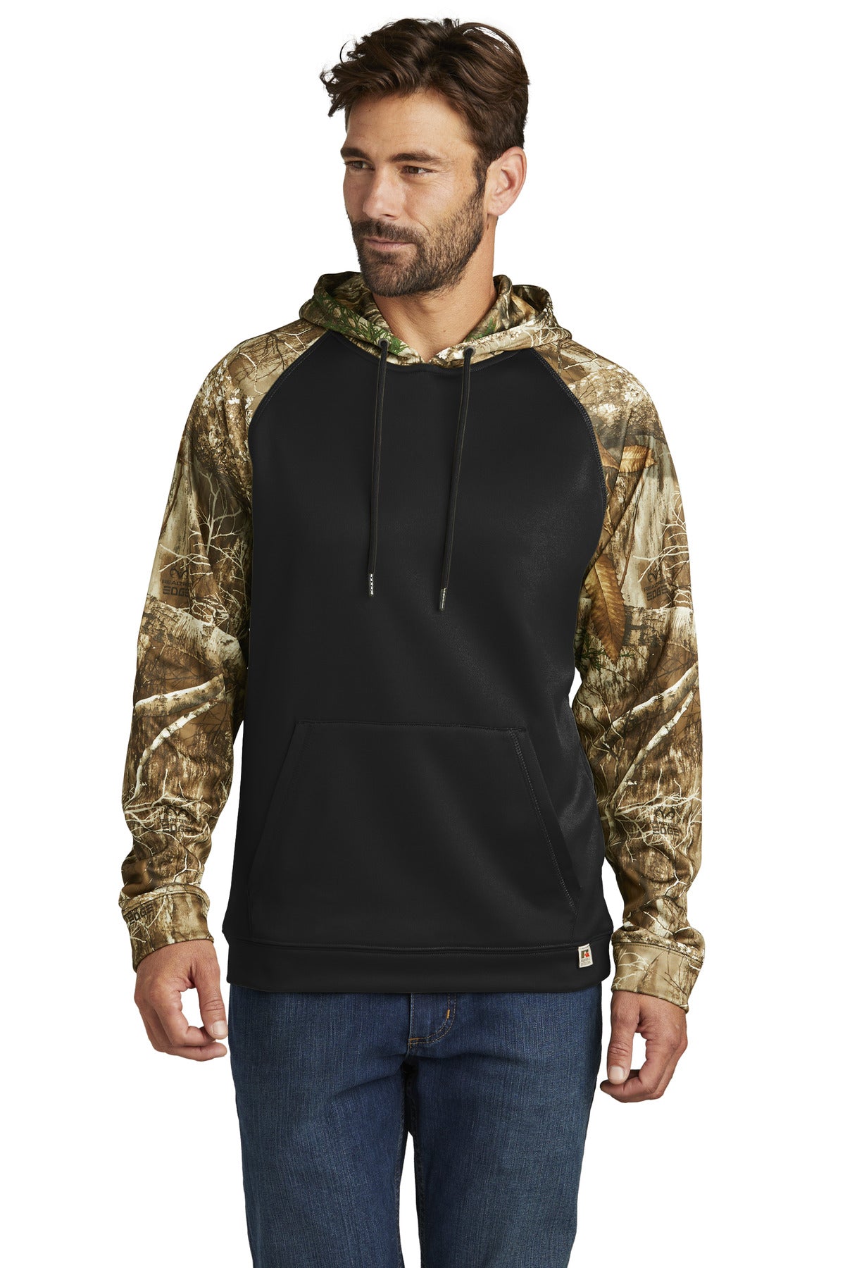 This pullover's a perfect moisture-wicking mid-layer ready t - Black/ Realtree Edge