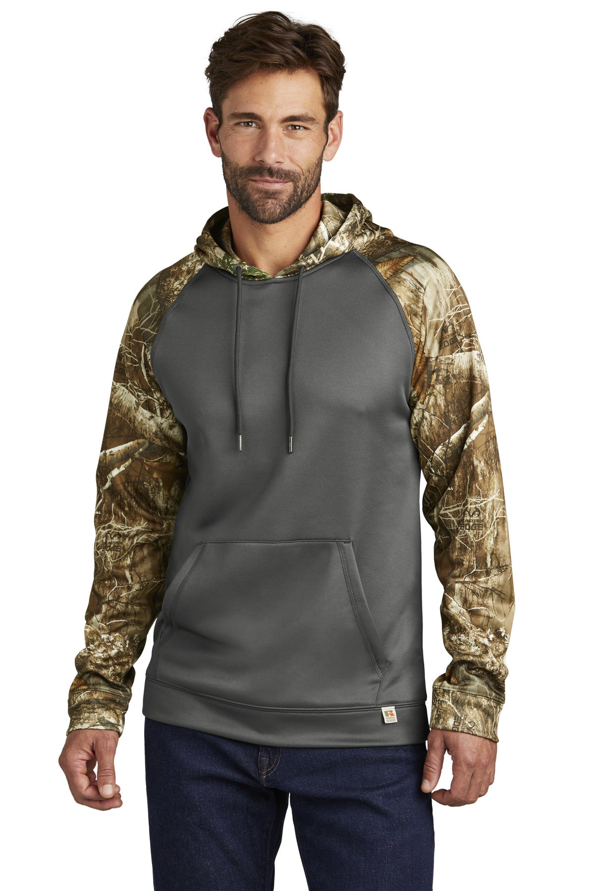 This pullover's a perfect moisture-wicking mid-layer ready t - Magnet/ Realtree Edge