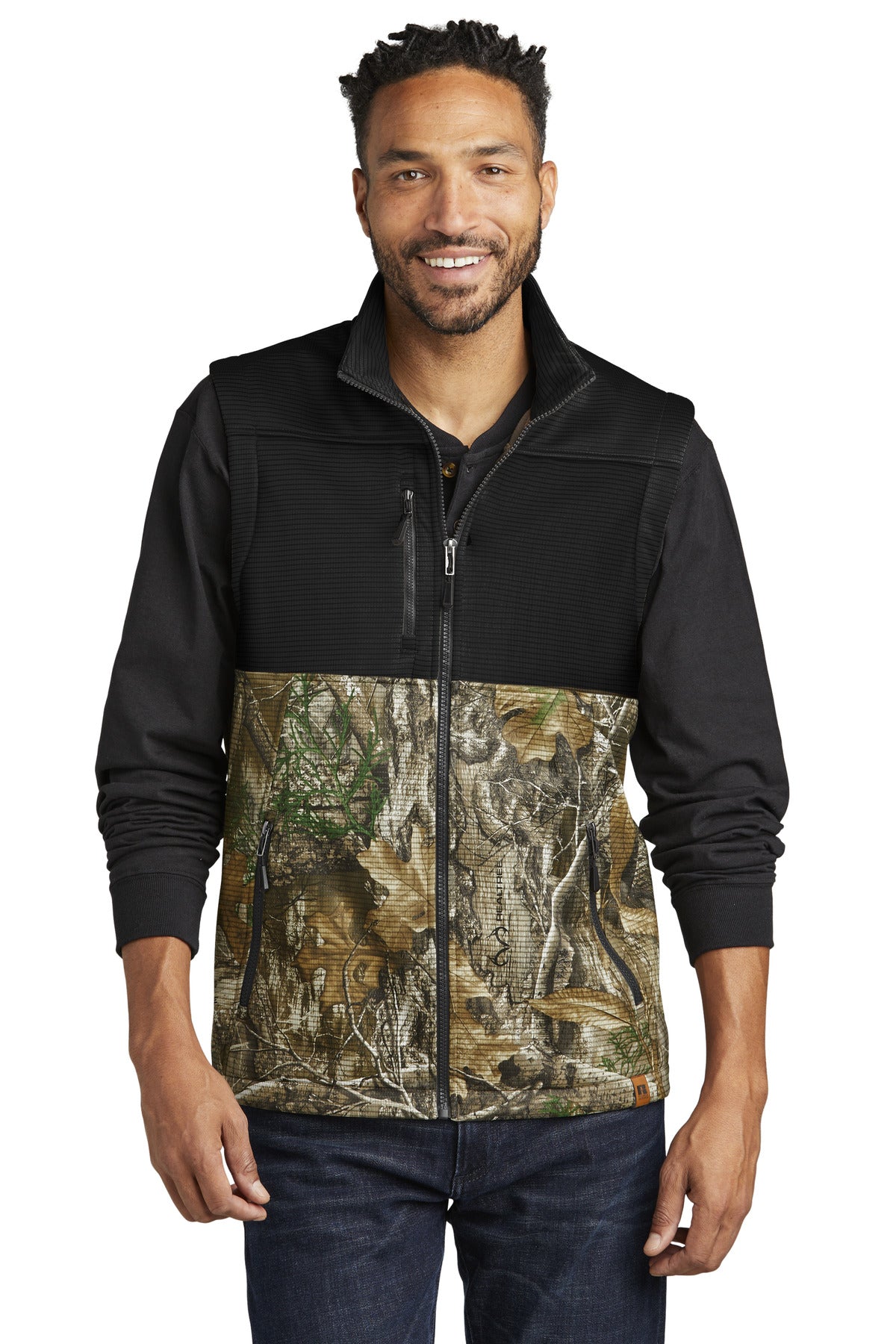Modern lightweight and ideal as a work-to-play outer layer f - Deep Black/ Realtree Edge
