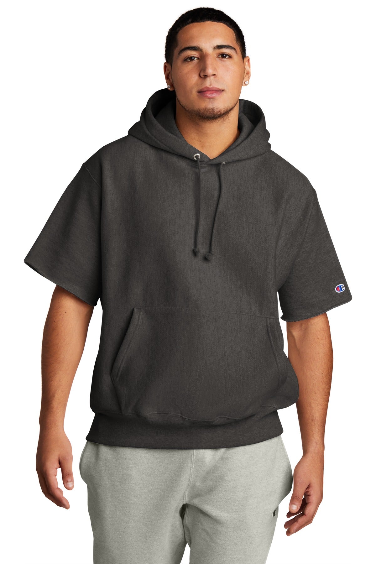 12-ounce 82/18 cotton/poly fleece 77/23 cotton/poly (Oxford  - Charcoal Heather
