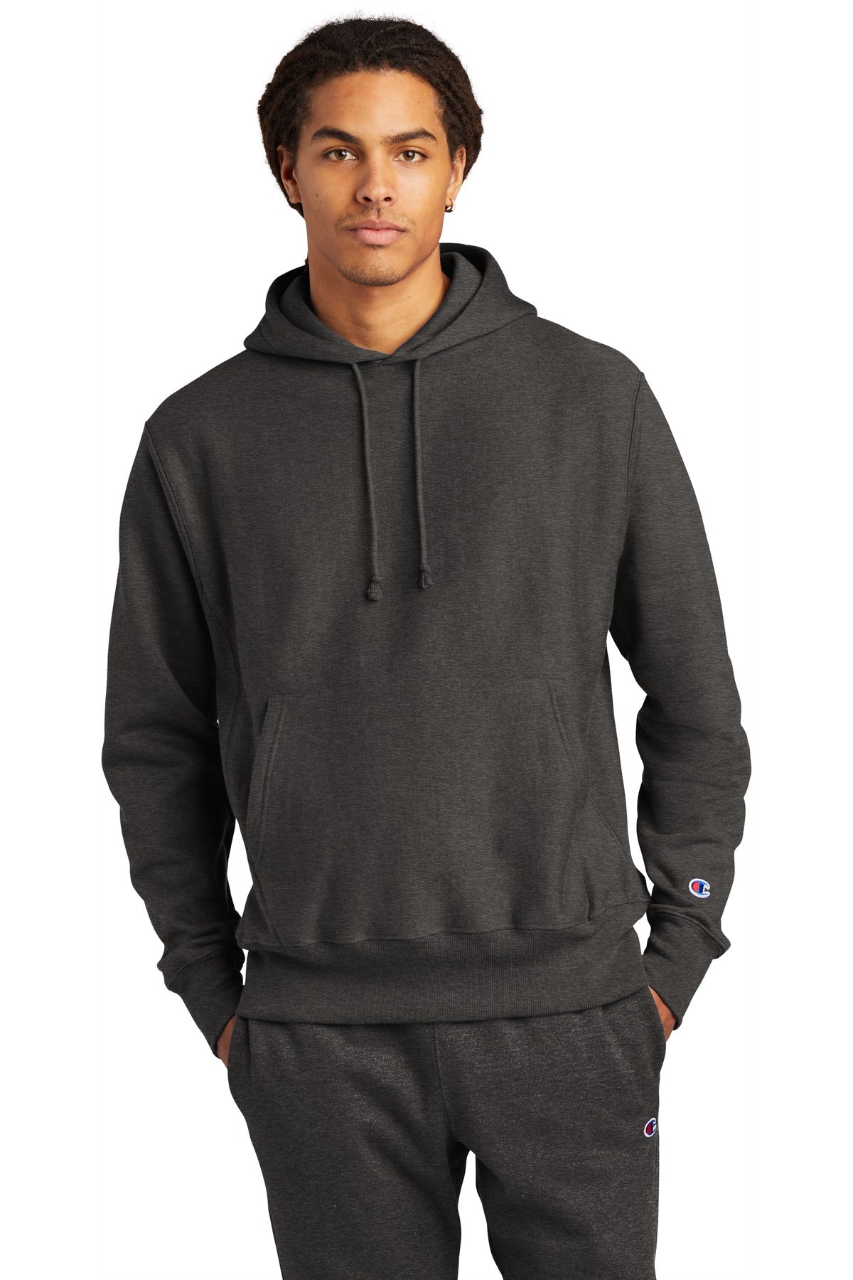 12-ounce 82/18 U.S. grown cotton/poly fleece 77/23 cotton/po - Charcoal Heather