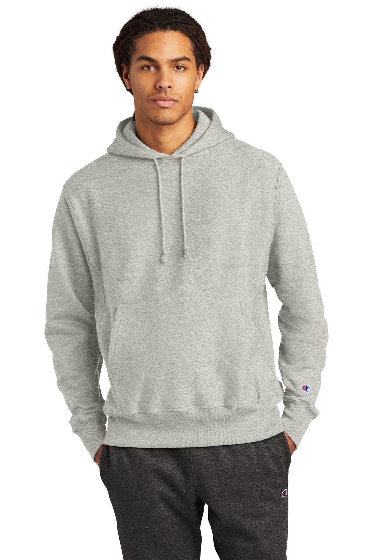 12-ounce 82/18 U.S. grown cotton/poly fleece 77/23 cotton/po - Oxford Grey