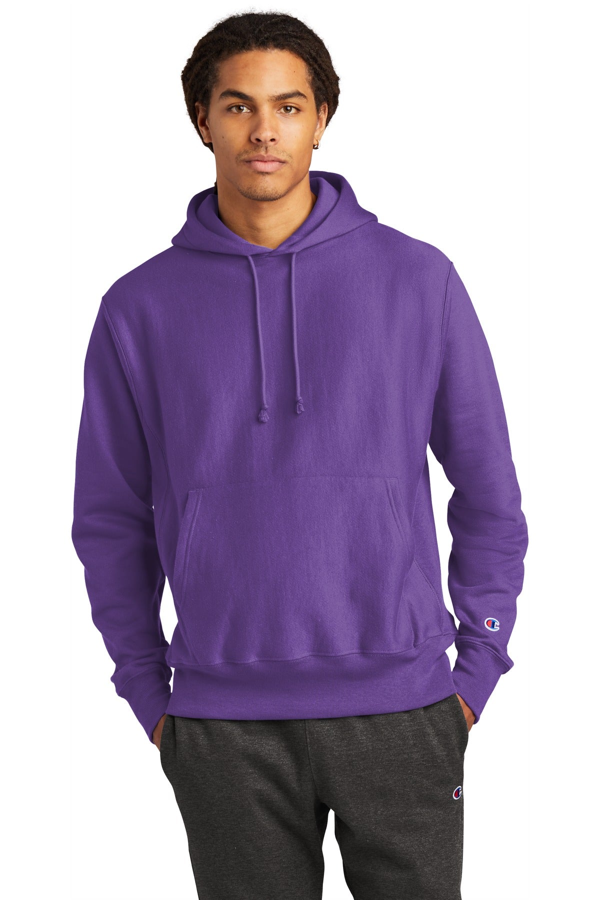 12-ounce 82/18 U.S. grown cotton/poly fleece 77/23 cotton/po - Purple