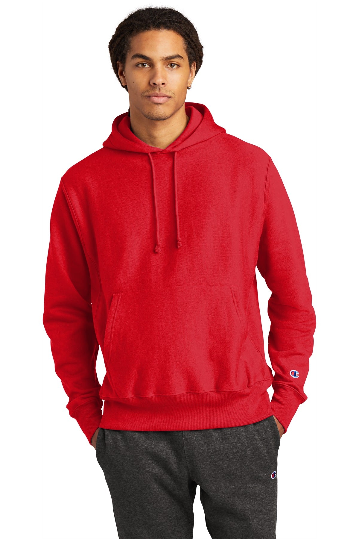 12-ounce 82/18 U.S. grown cotton/poly fleece 77/23 cotton/po - Red