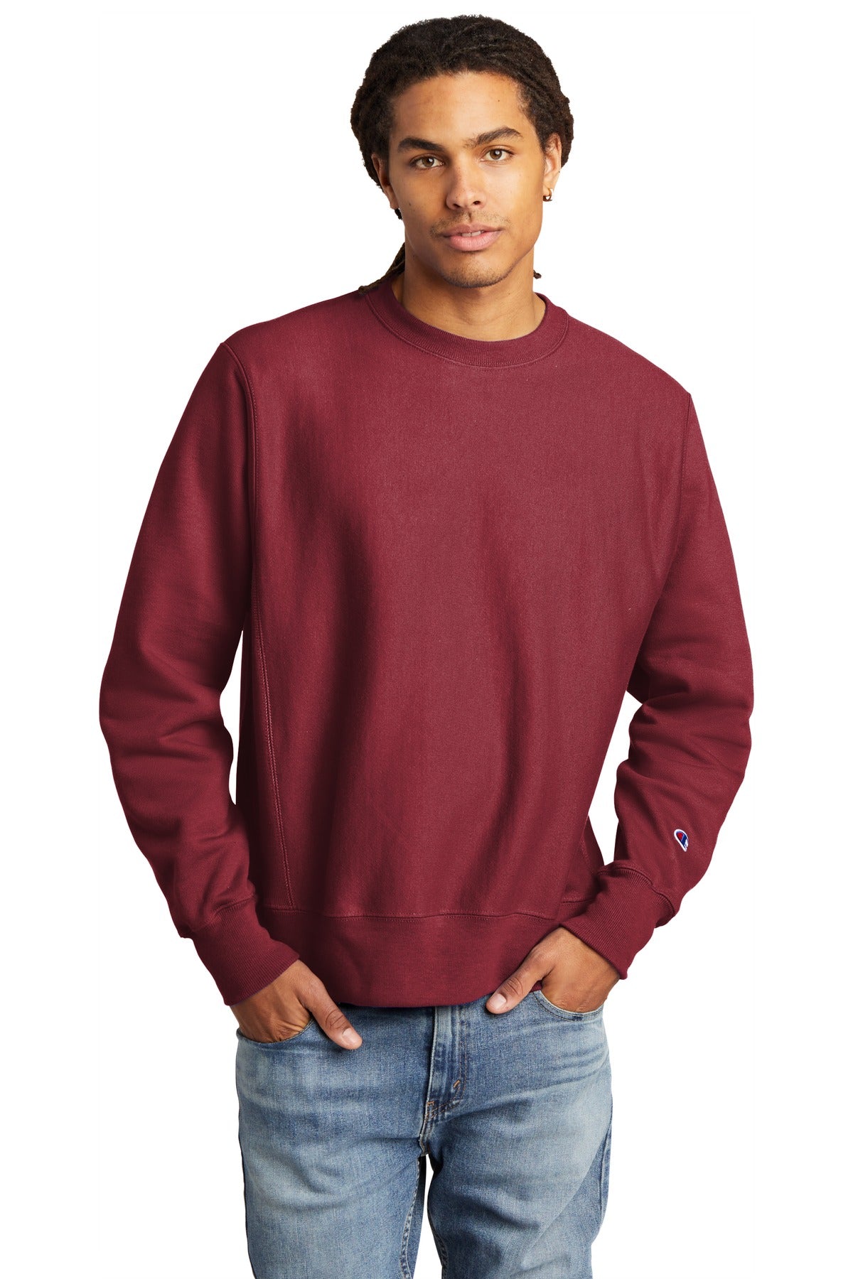 12-ounce 82/18 U.S. grown cotton/poly fleece 78/23 cotton/po - Cardinal