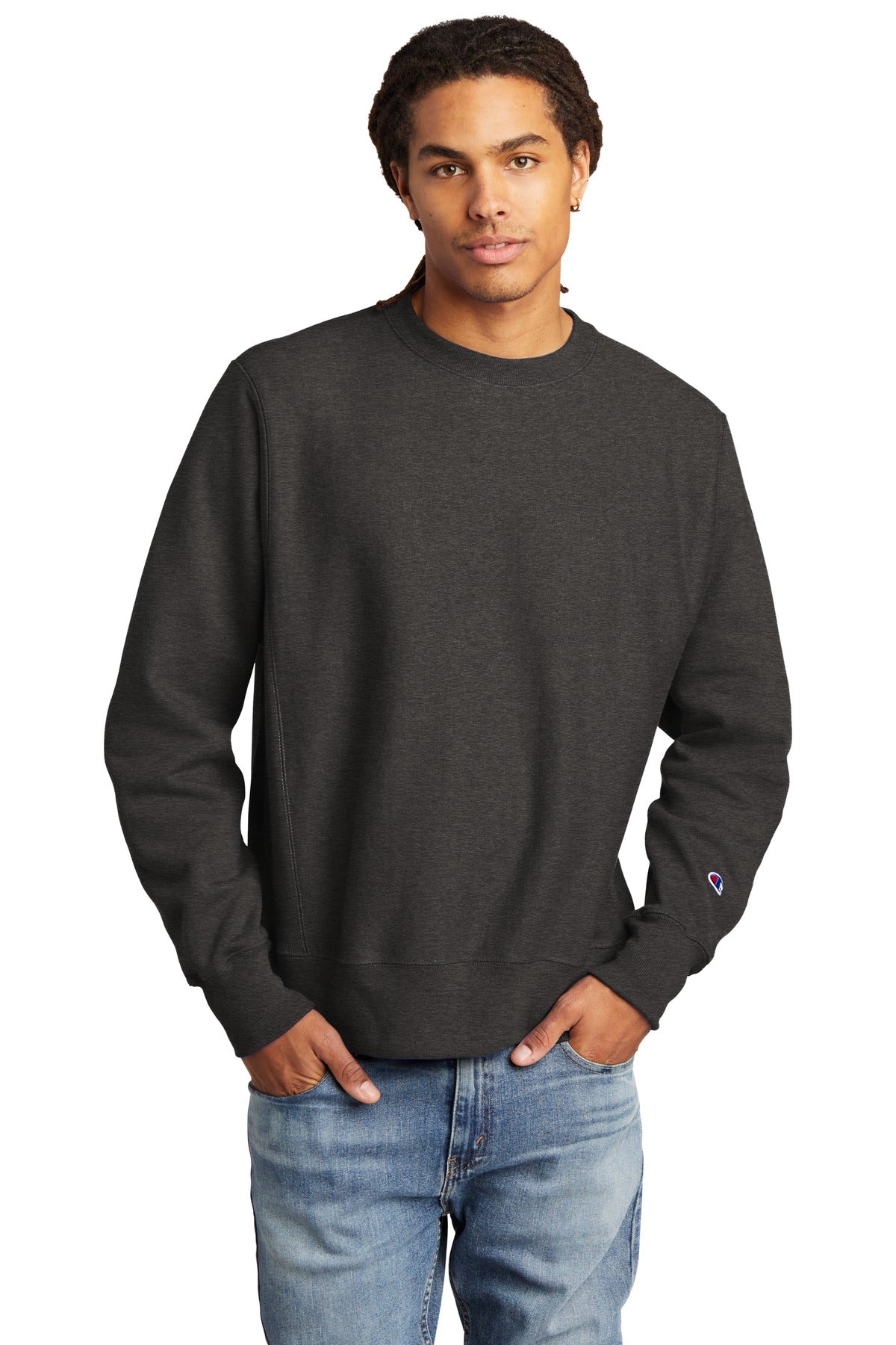 12-ounce 82/18 U.S. grown cotton/poly fleece 78/23 cotton/po - Charcoal Heather