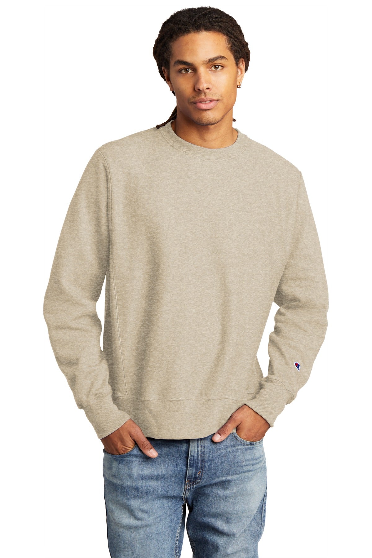 12-ounce 82/18 U.S. grown cotton/poly fleece 78/23 cotton/po - Oatmeal Heather