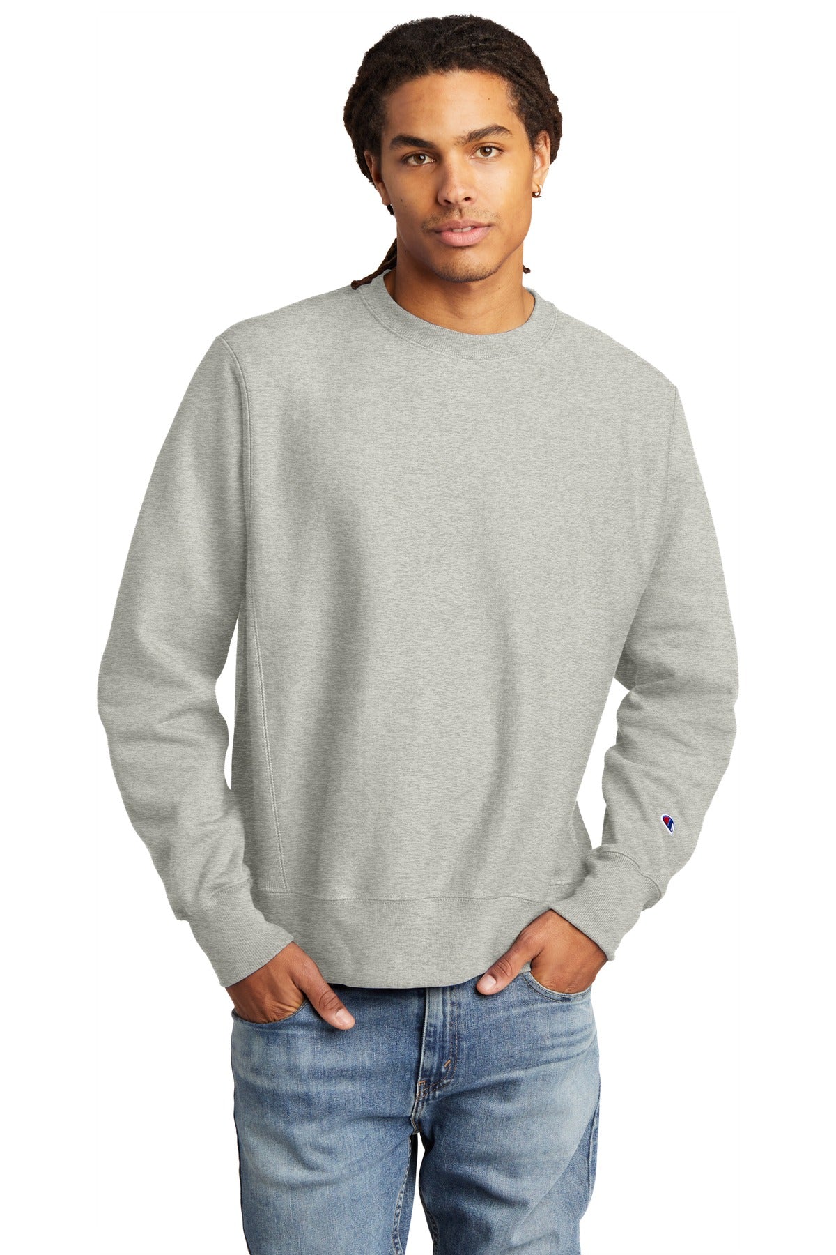12-ounce 82/18 U.S. grown cotton/poly fleece 78/23 cotton/po - Oxford Grey