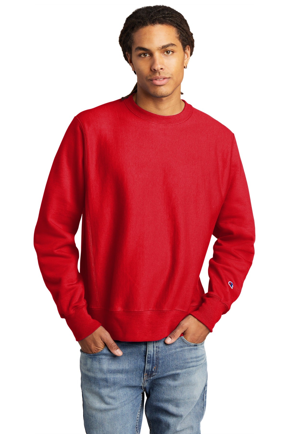 12-ounce 82/18 U.S. grown cotton/poly fleece 78/23 cotton/po - Red