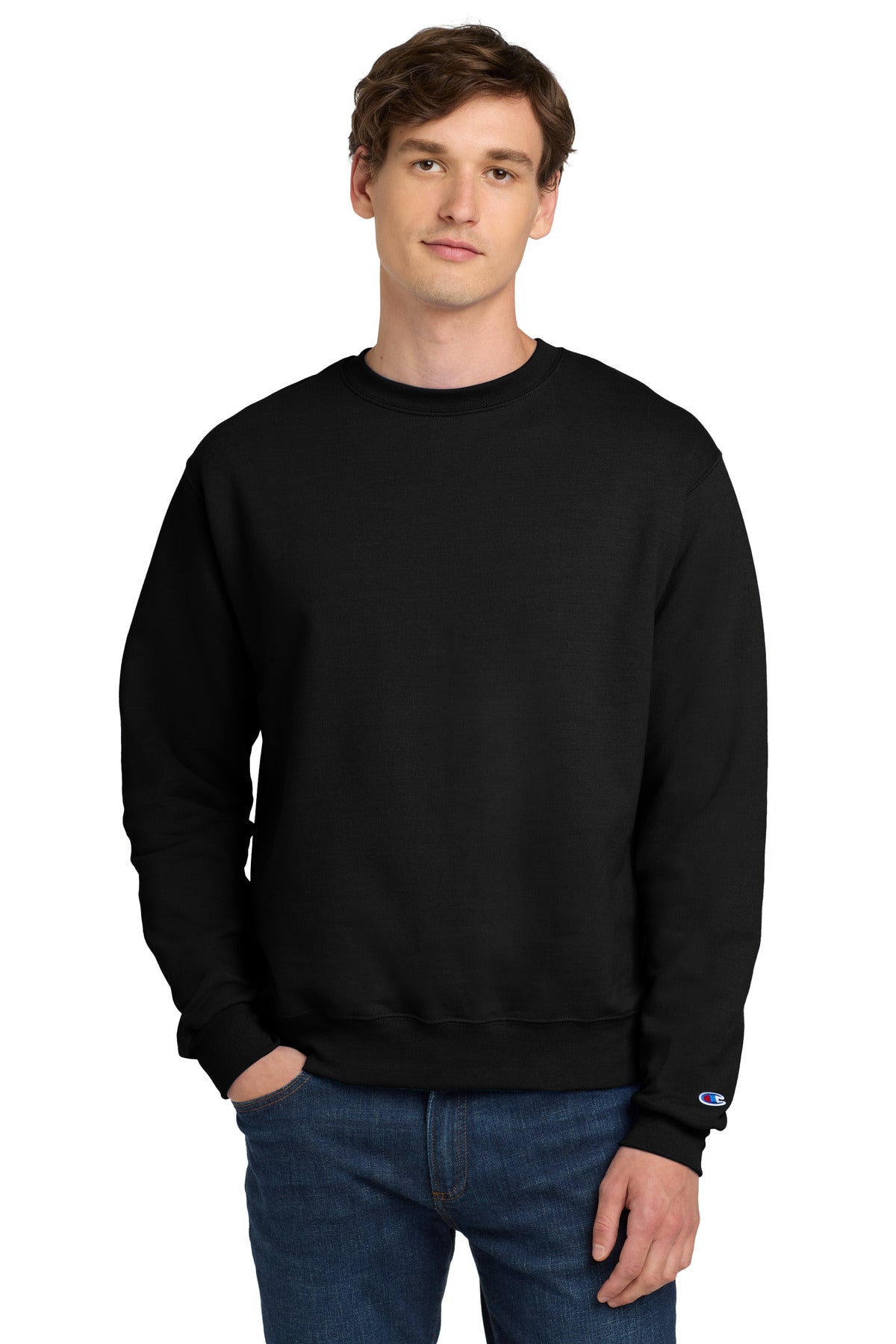 9-ounce 50/50 U.S. grown cotton/poly50/40/10 cotton/poly/bla - Black