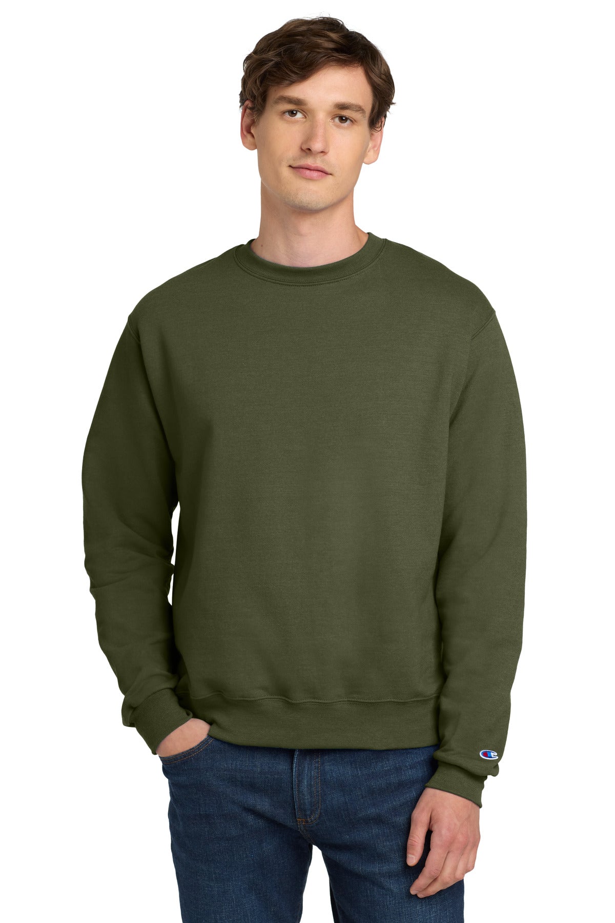 9-ounce 50/50 U.S. grown cotton/poly50/40/10 cotton/poly/bla - Fresh Olive