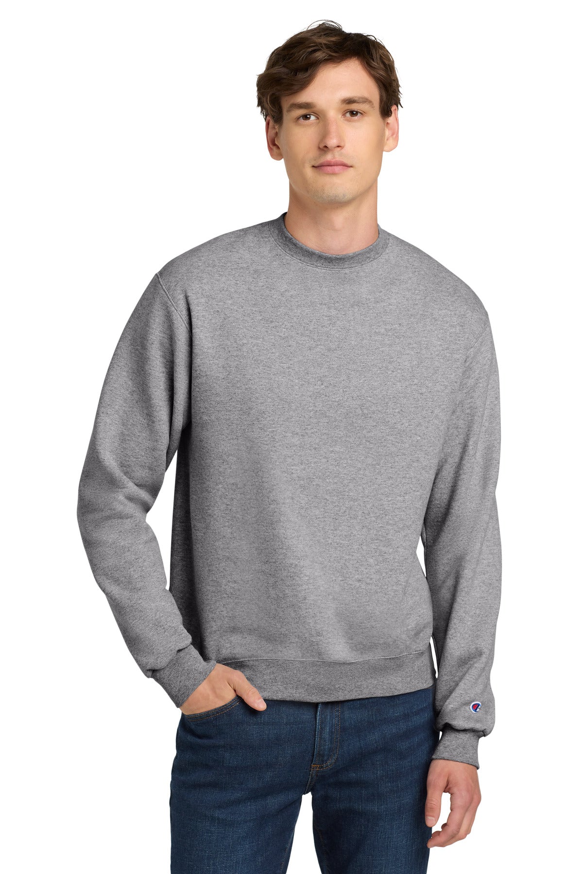 9-ounce 50/50 U.S. grown cotton/poly50/40/10 cotton/poly/bla - Light Steel