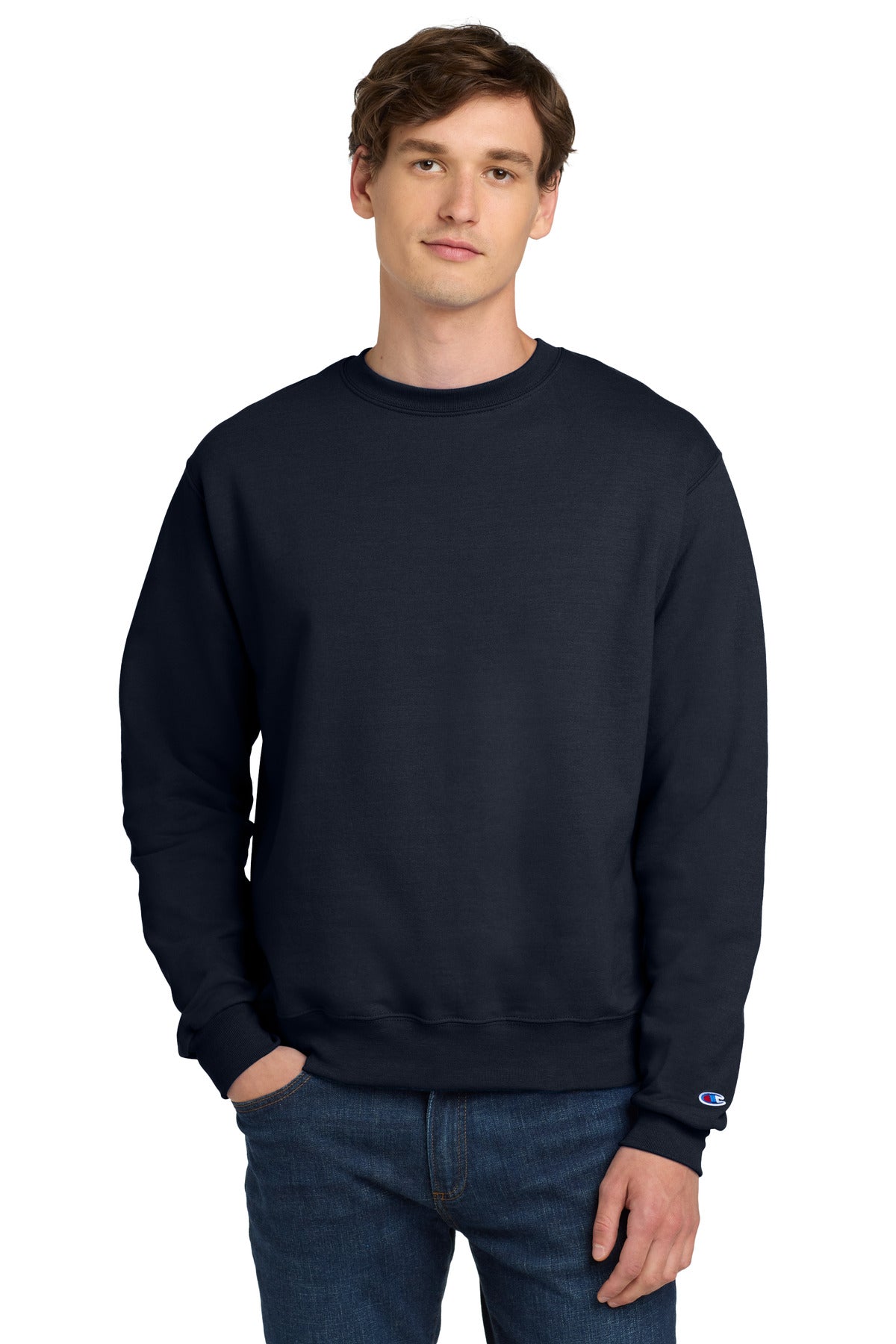 9-ounce 50/50 U.S. grown cotton/poly50/40/10 cotton/poly/bla - Navy