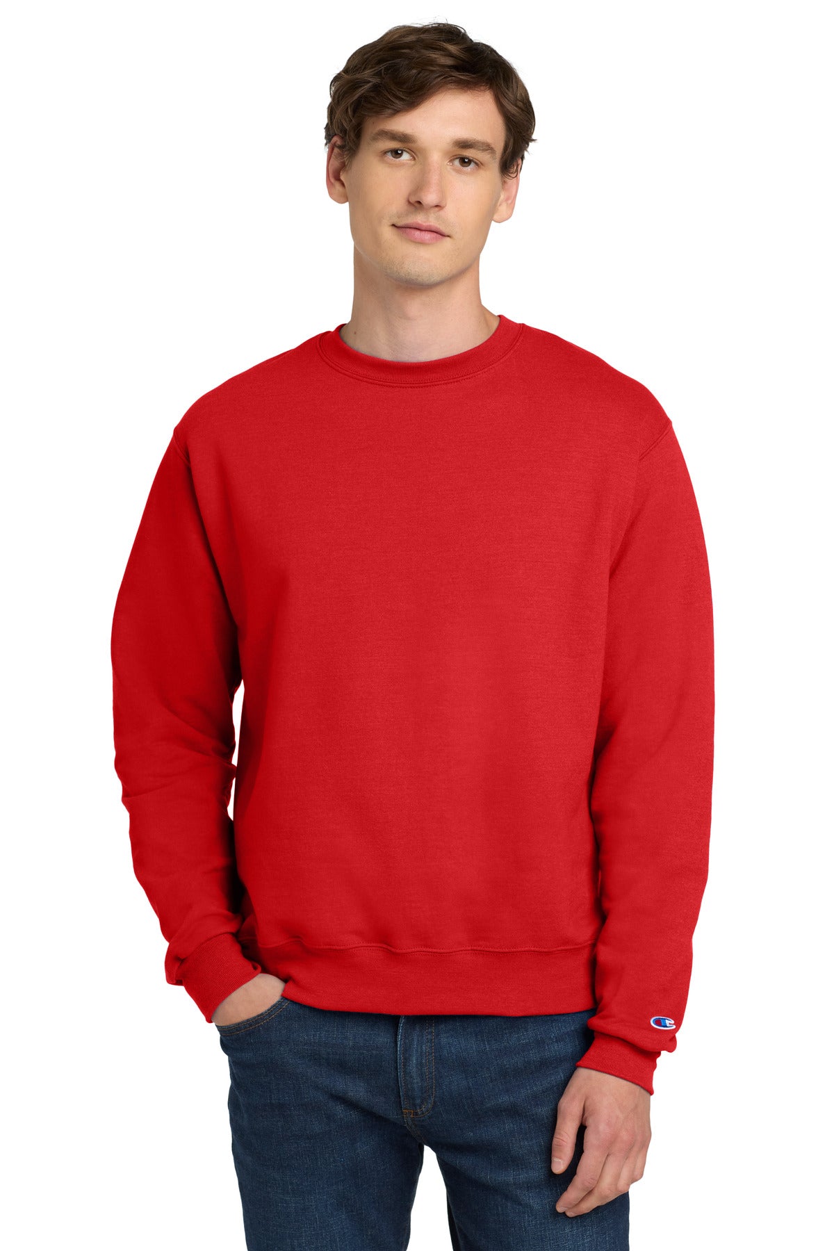 9-ounce 50/50 U.S. grown cotton/poly50/40/10 cotton/poly/bla - Scarlet