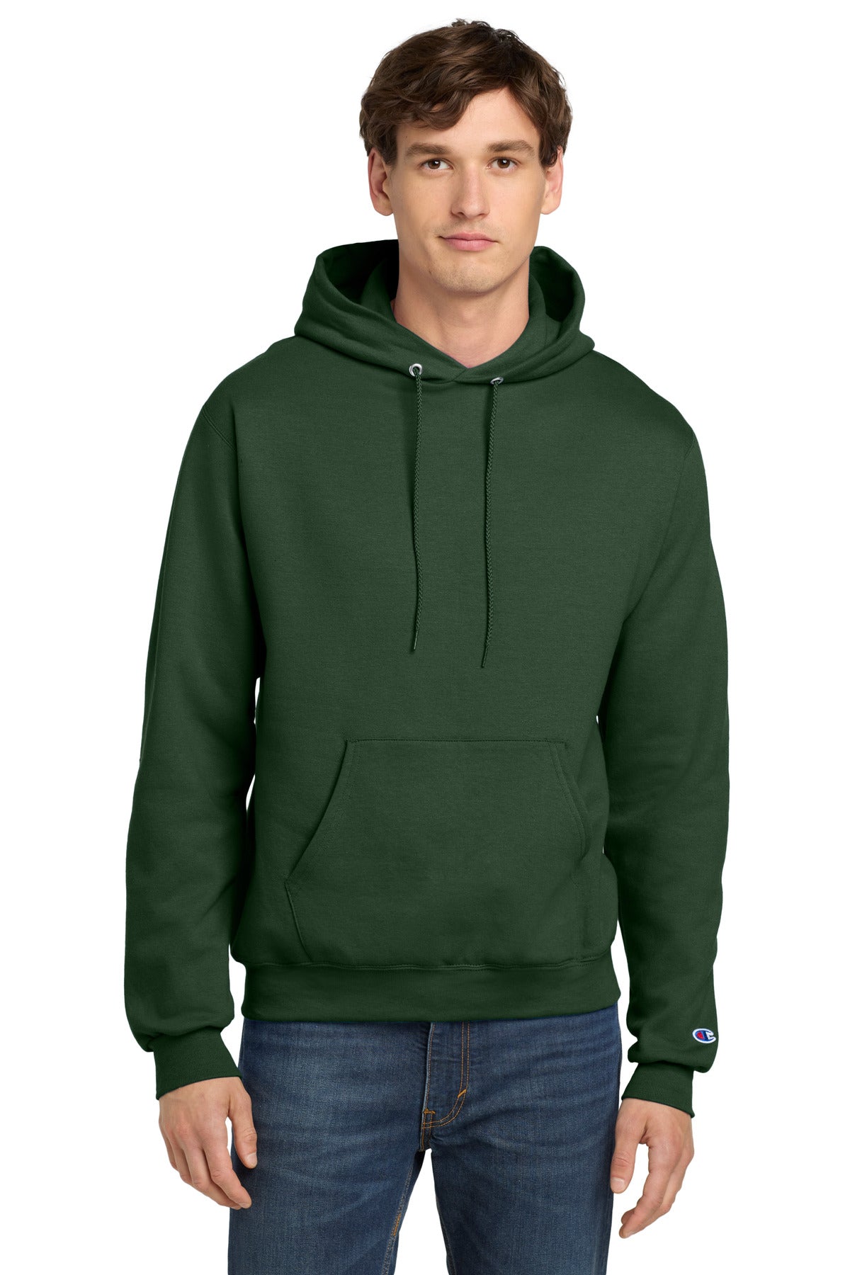 9-ounce 50/50 U.S. grown cotton/poly50/40/10 cotton/poly/bla - Dark Green