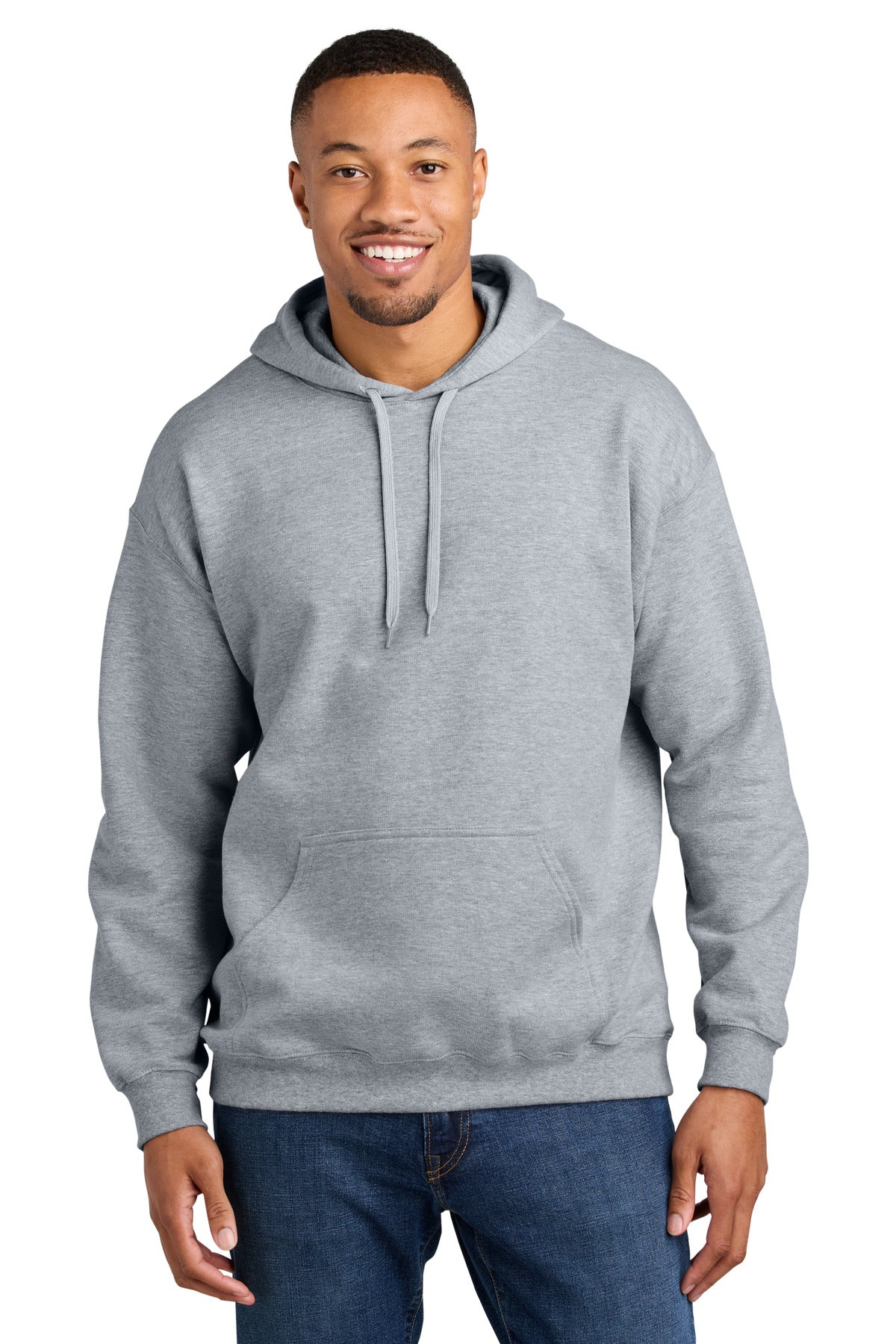 8.4-ounce 80/20 ring spun cotton/poly75/25 ring spun cotton/ - Sport Grey