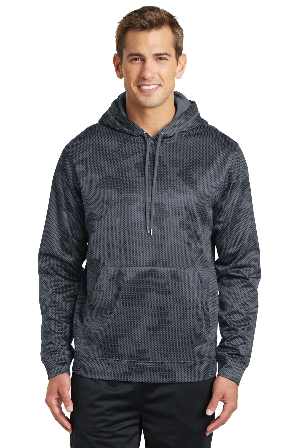 It's CamoHex to the max with an all-over sublimated digital  - Dark Smoke Grey
