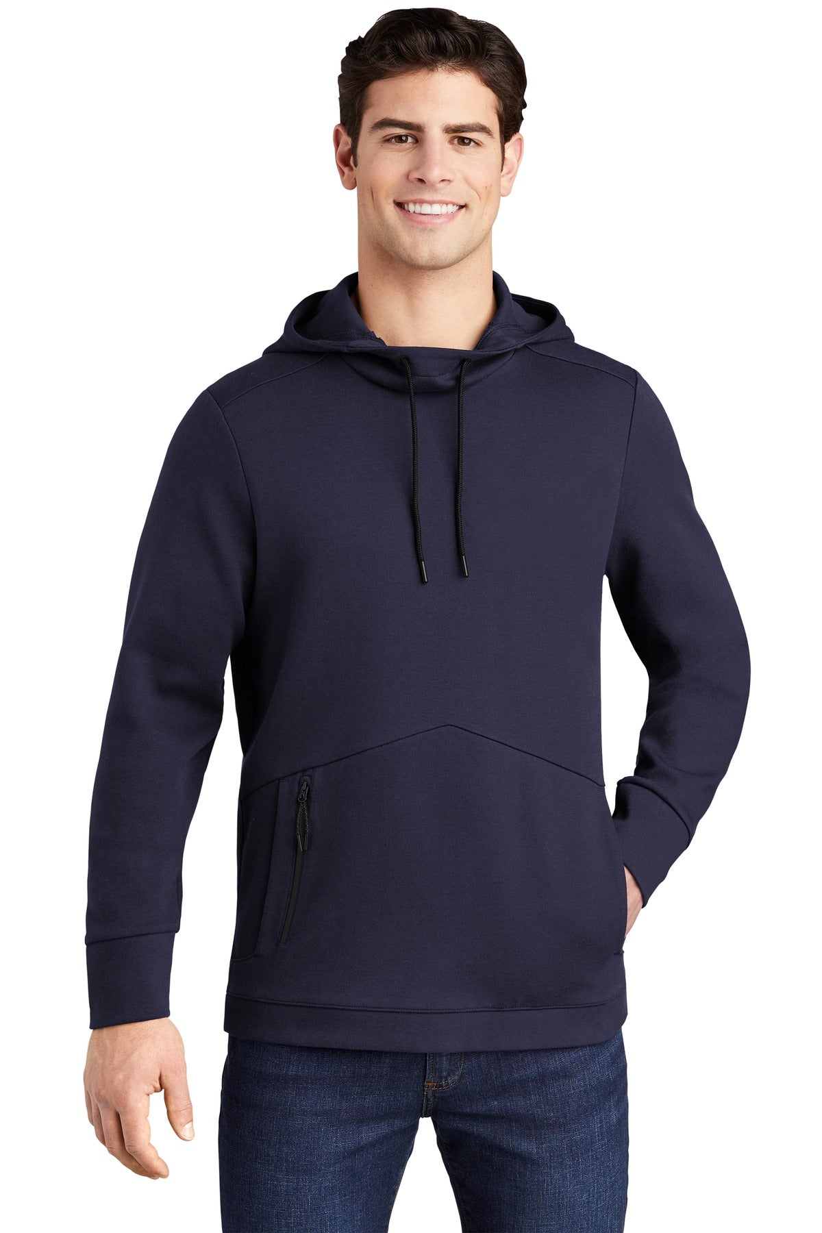 This double knit cotton-rich pullover is a triumph with inte - Navy