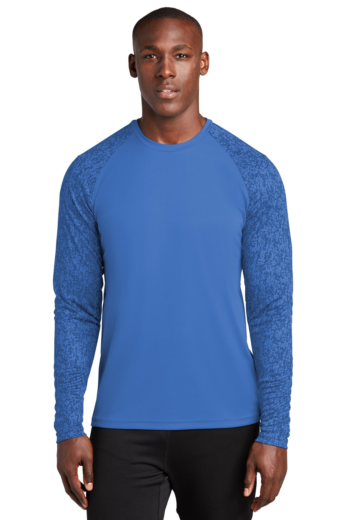 A subtle digi camo pattern gives this moisture-wicking breat - True Royal