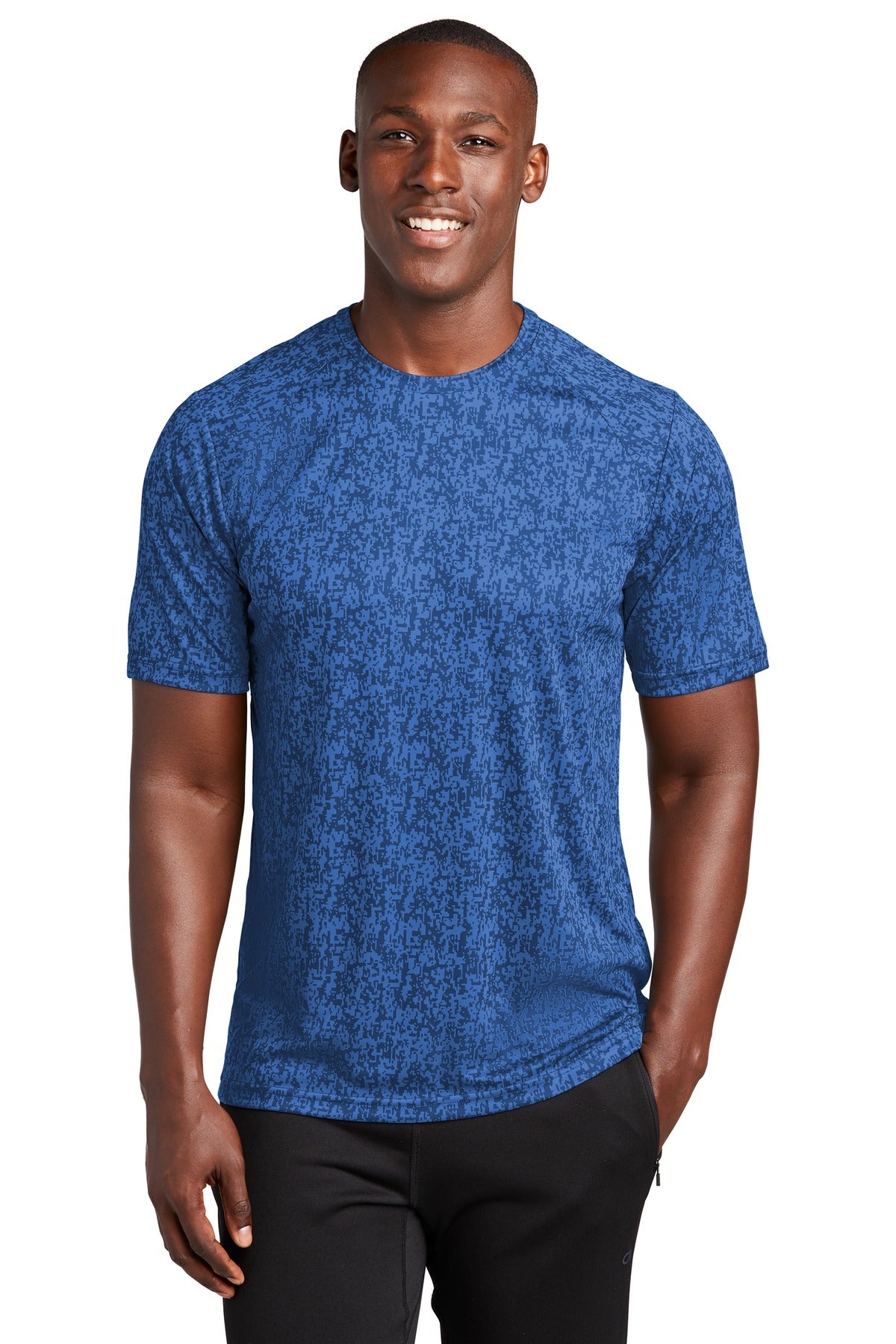 A subtle digi camo pattern gives this moisture-wicking breat - True Royal