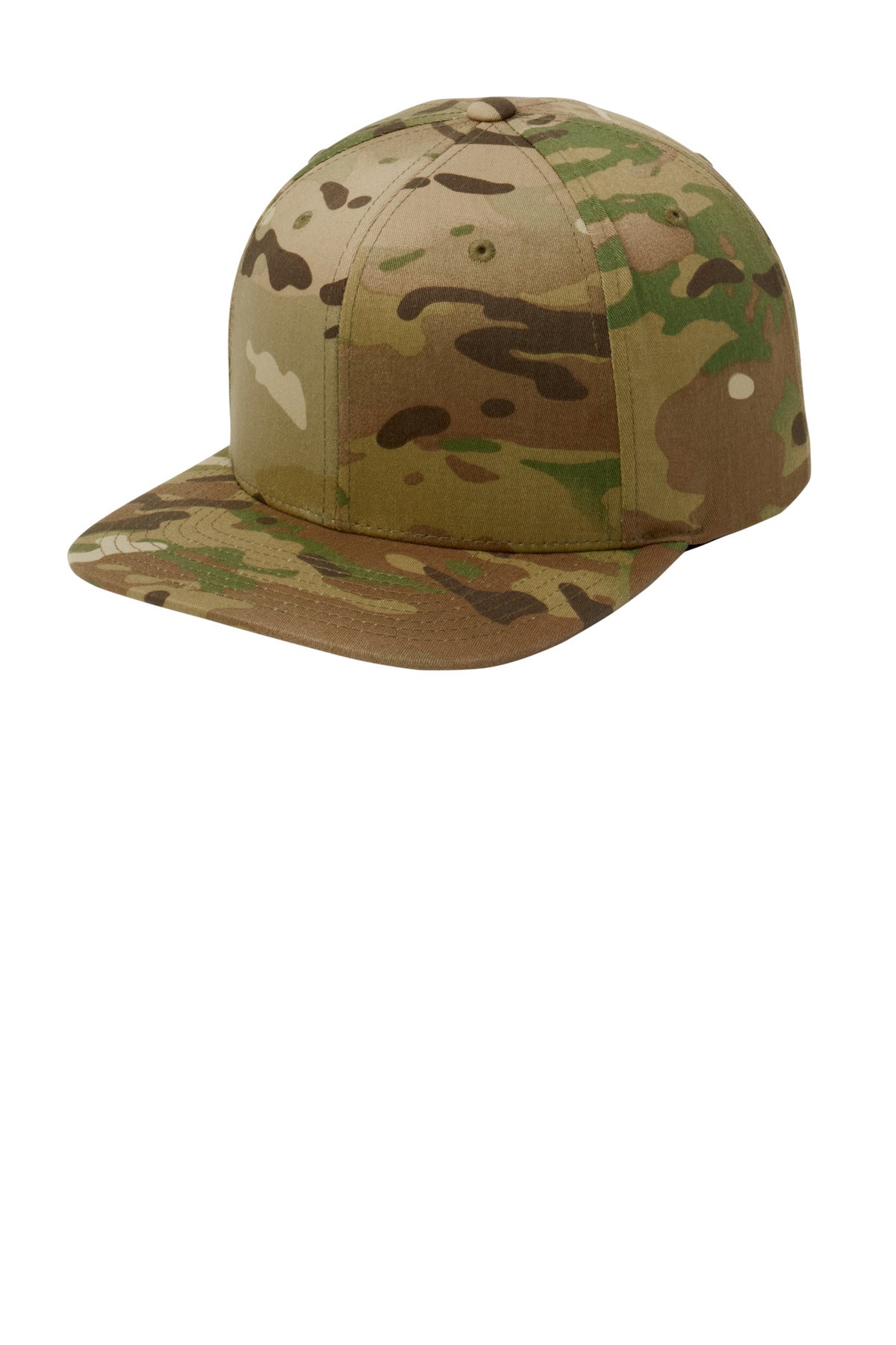 On trend and adjustable this snapback cap features a contrast underbill and seven snaps for sizing.F