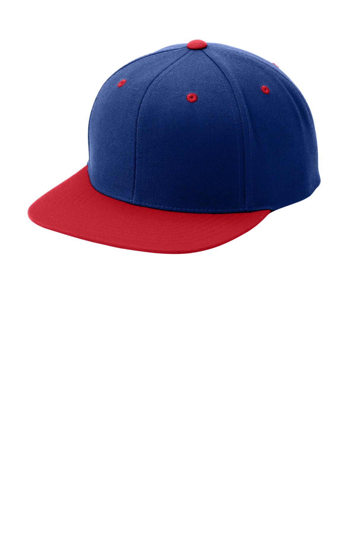 On trend and adjustable this snapback cap features a contrast underbill and seven snaps for sizing.F