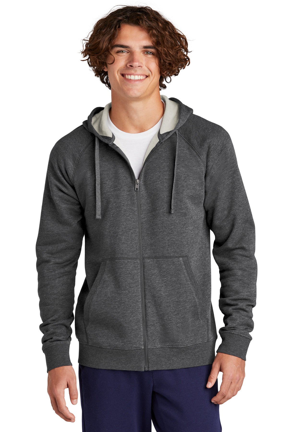 Show your drive in this cotton-rich fleece that's rooted in  - Graphite Heather