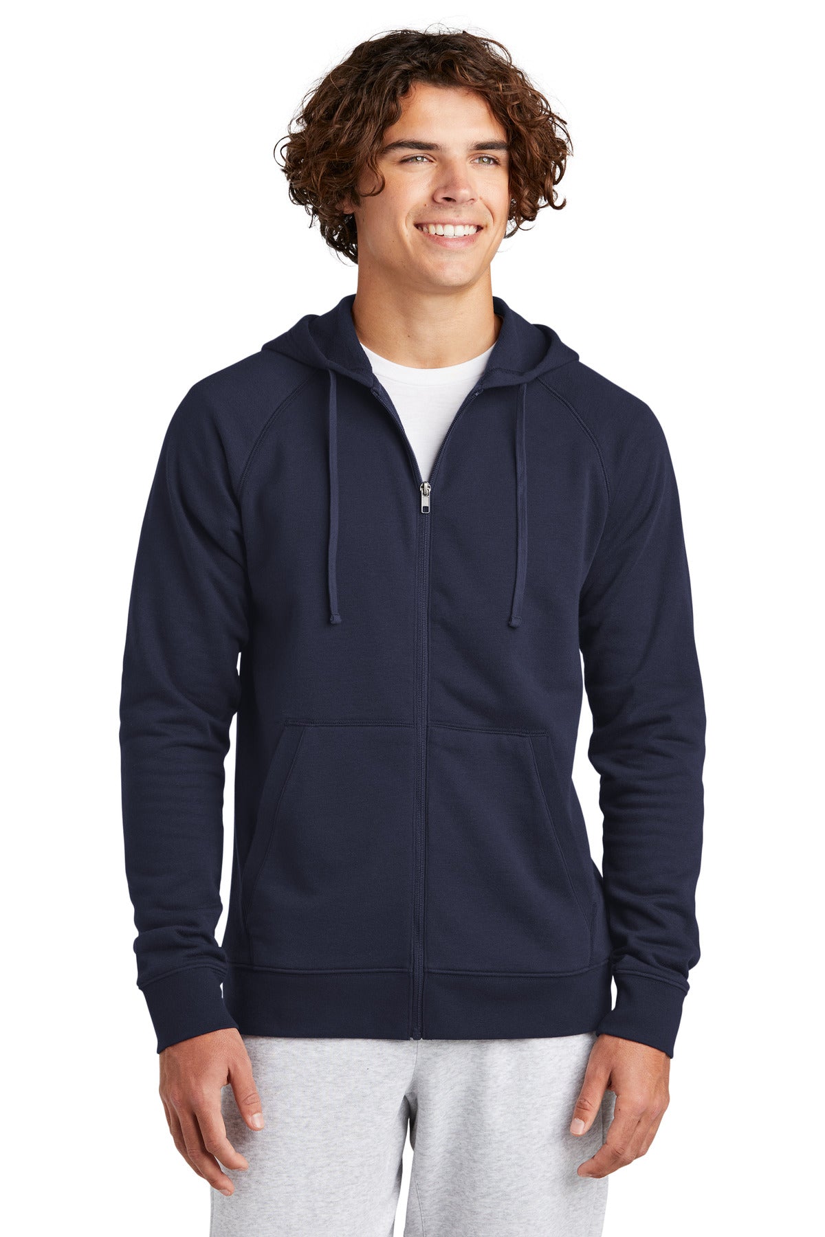 Show your drive in this cotton-rich fleece that's rooted in  - True Navy
