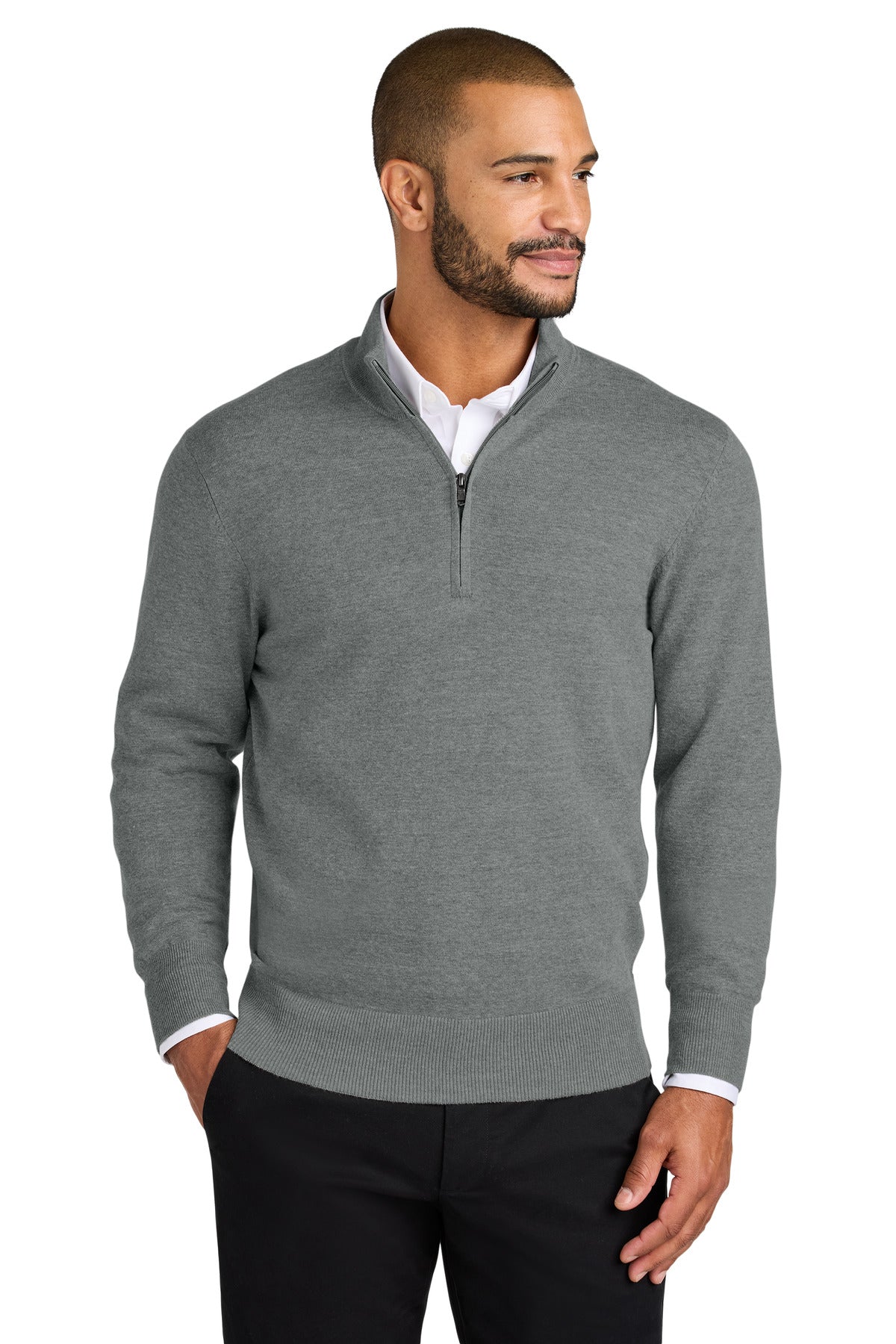 Blending professionalism with supreme comfort this beautiful - Medium Heather Grey