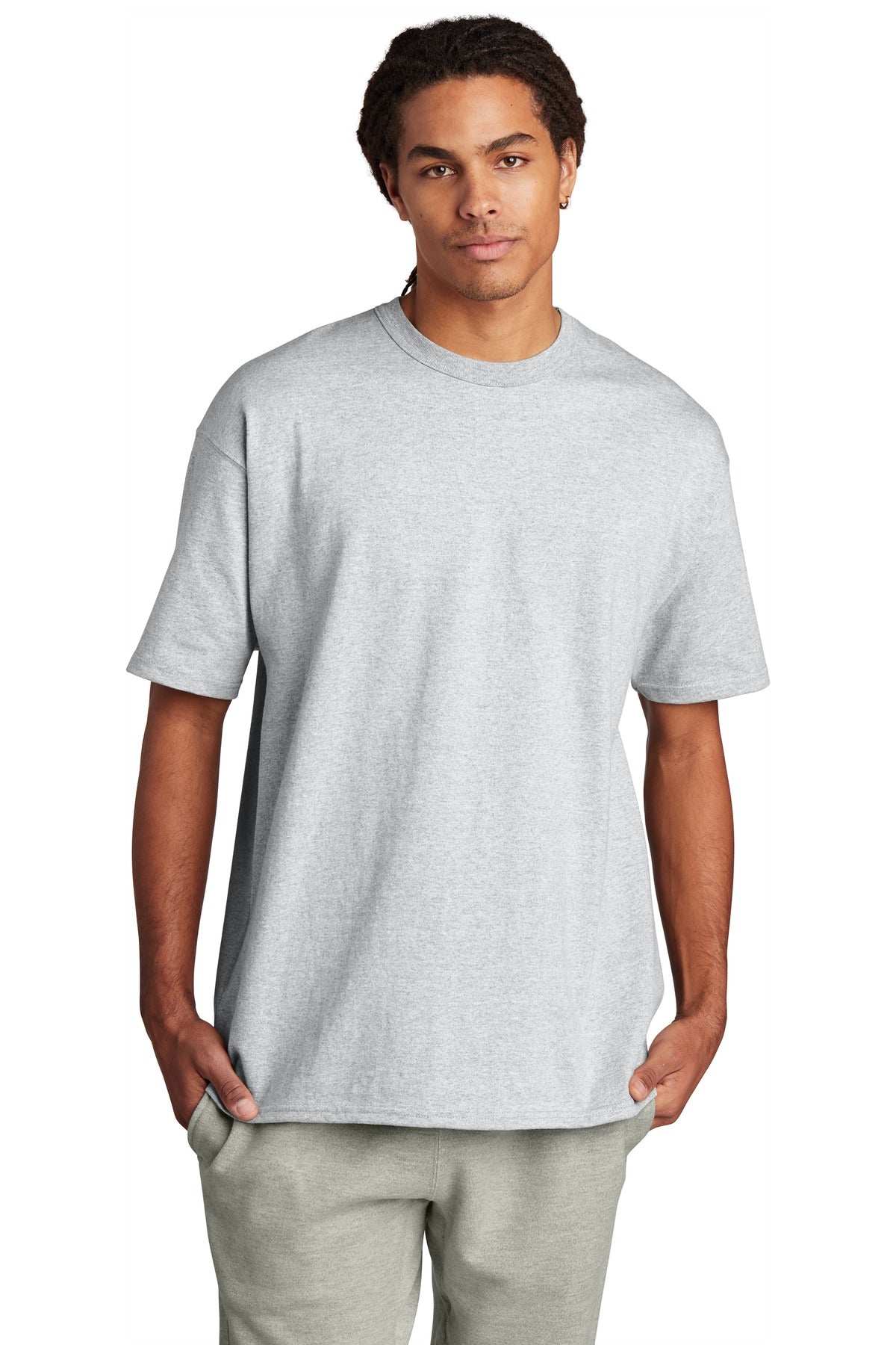 7-ounce 100% cotton 99/1 cotton/poly (Ash) 60/40 cotton/poly - Ash