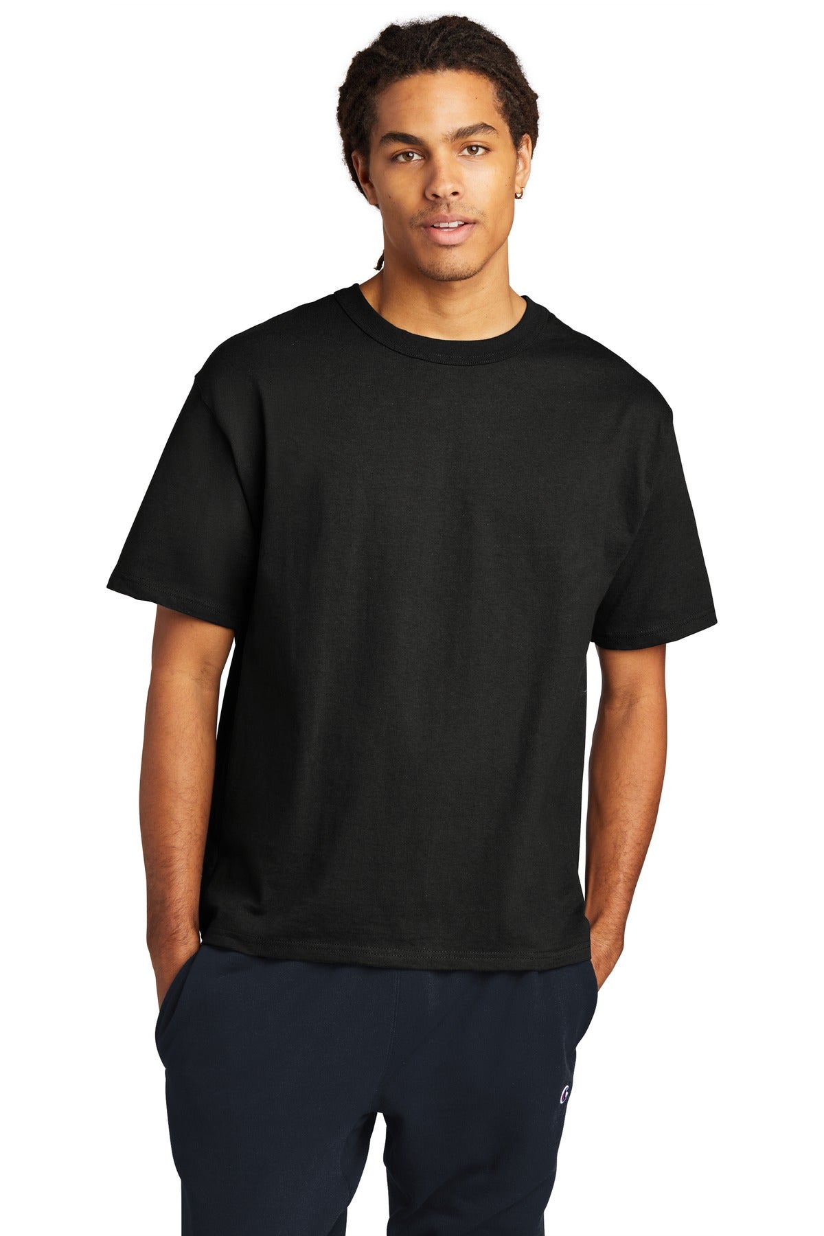 7-ounce 100% cotton 99/1 cotton/poly (Ash) 60/40 cotton/poly - Black