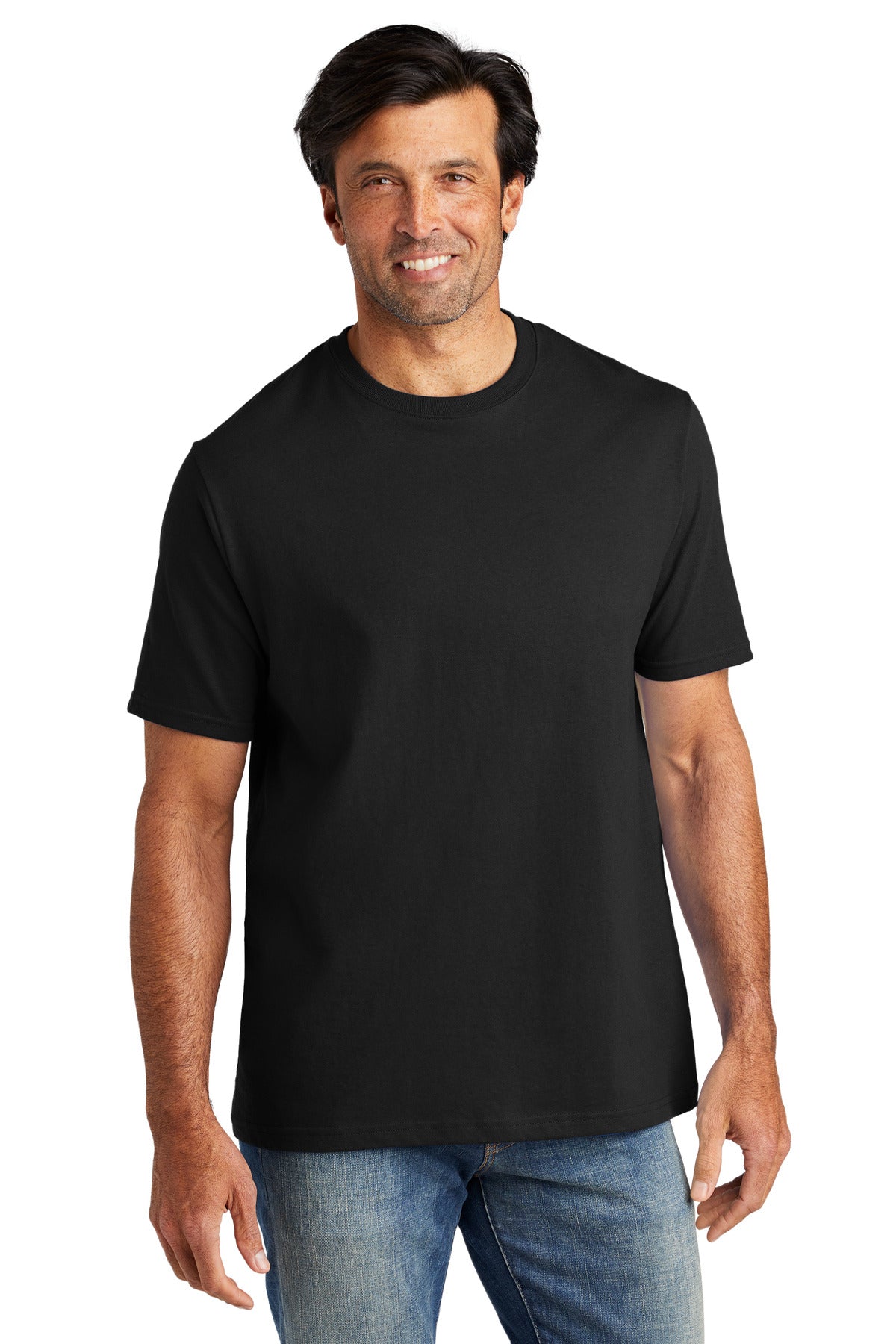Steady hands. Honest work. This heavyweight tee is forged in - Deep Black