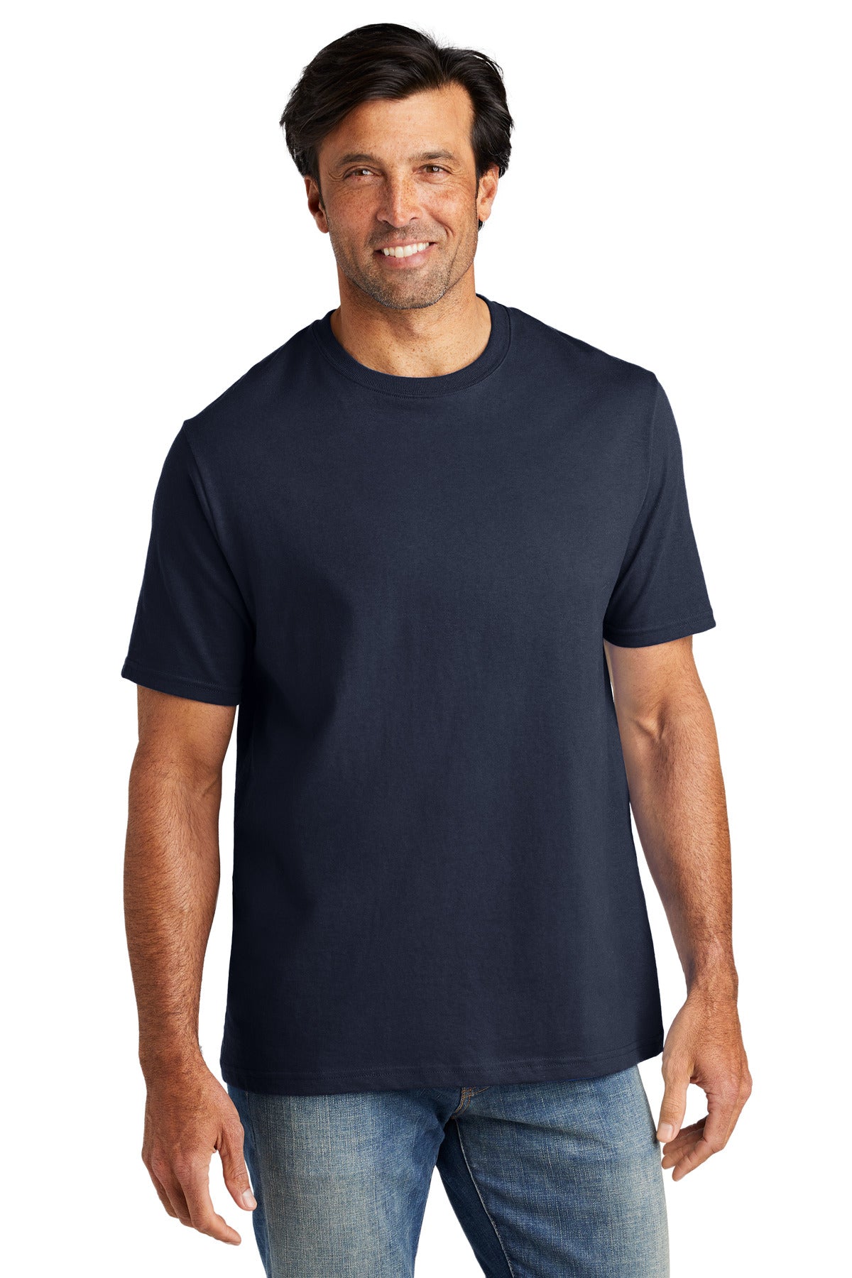 Steady hands. Honest work. This heavyweight tee is forged in - Strong Navy