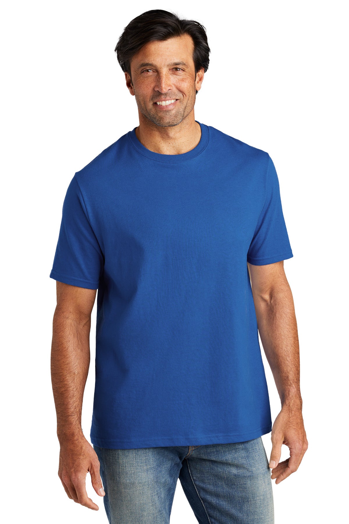 Steady hands. Honest work. This heavyweight tee is forged in - True Royal