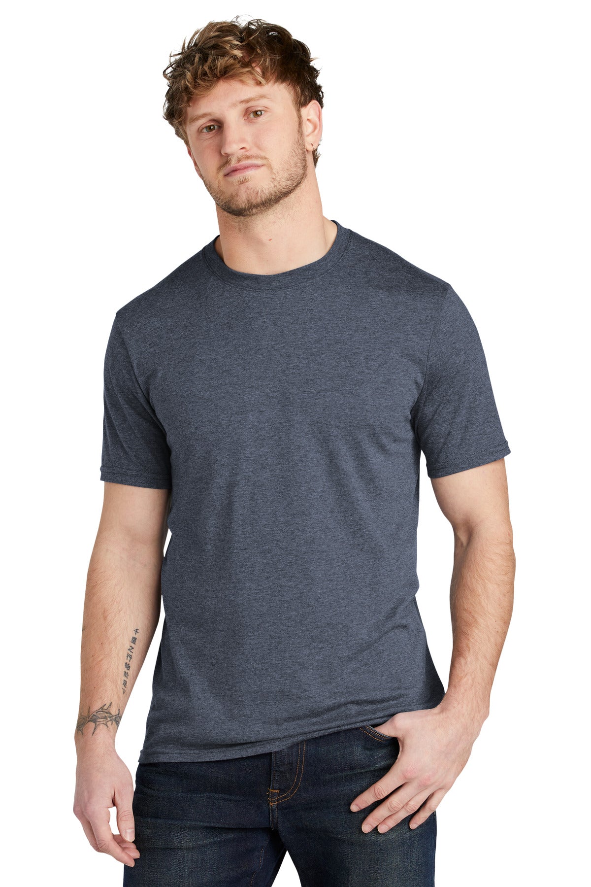 Trends come and go but American ingenuity does not. Our Tri  - Navy Heather