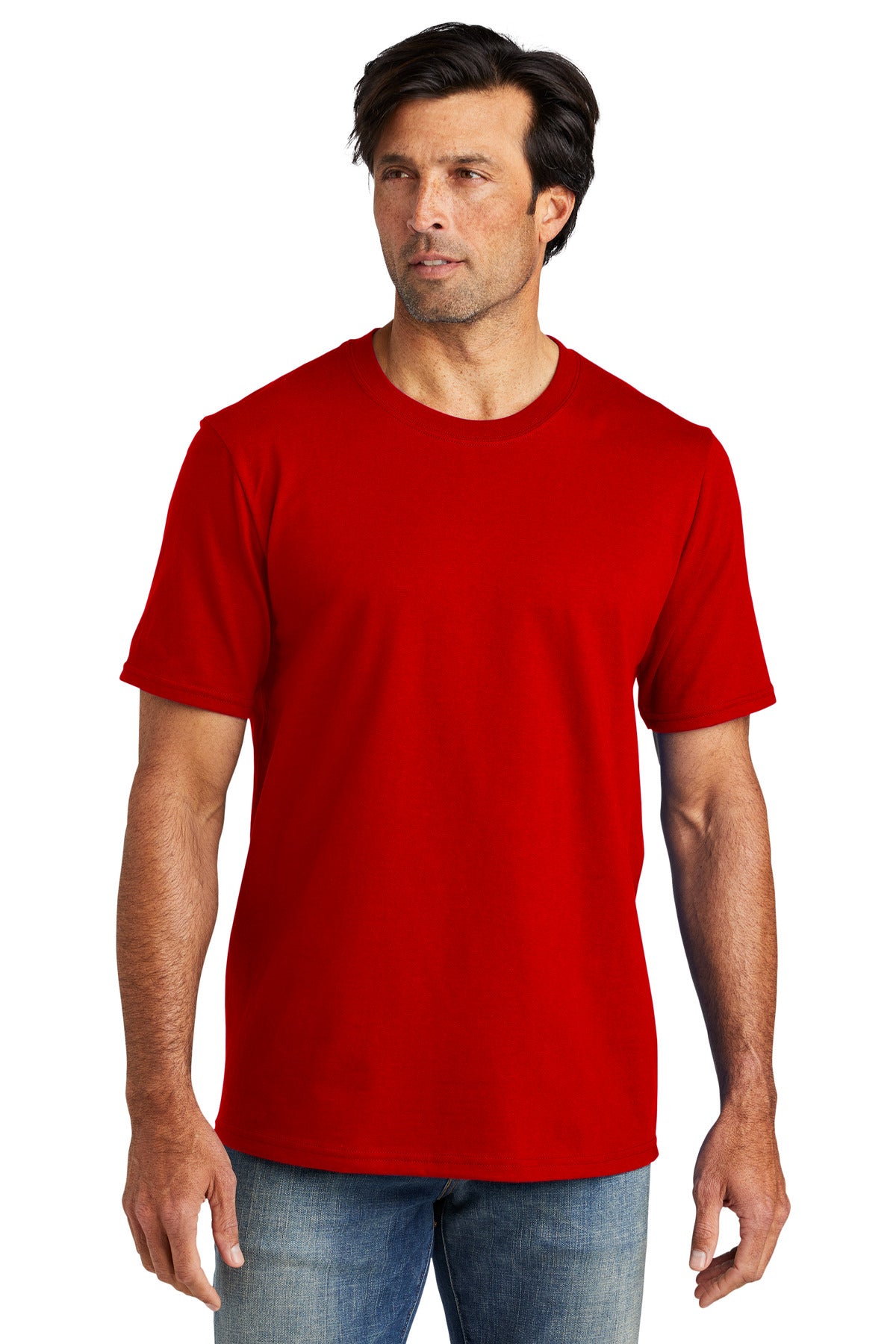 Just like you our Chore Tee steps up to any challenge with t - Flag Red